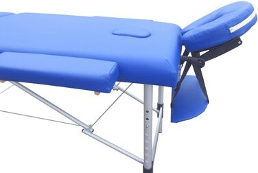 Складний масажний стіл Mobiclinic CA-01 Plus 186x60 см, алюміній, екошкіра, з підголівником, 3-секційний, для фізіотерапії, європейський бренд, регульована висота, портативний