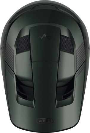 Шолом ABUS HiDrop Fullface для даунхілу та ендуро, ASTM сертифікований, ABS корпус, для MTB, дорослих і підлітків, розмір M (57-58 см), зелений мох