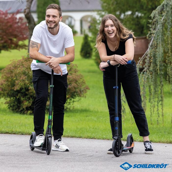 Скутер Schildkröt City Scooter Street Artist 2.0: Алюмінієвий, складаний, ABEC7, до 100 кг, зелений