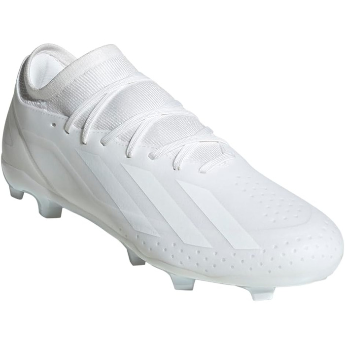 Кросівки футбольні adidas X Crazyfast.3 FG для гри на твердому ґрунті, Cloud White/Power Blue/Red, розмір 12.5 (жіночий) / 11.5 (чоловічий)