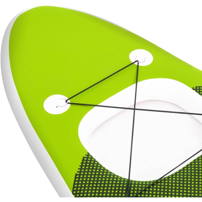 Надувна SUP-дошка для дорослих vidaXL 300x76x10 см, зелена, комплект для серфінгу та падлбордингу