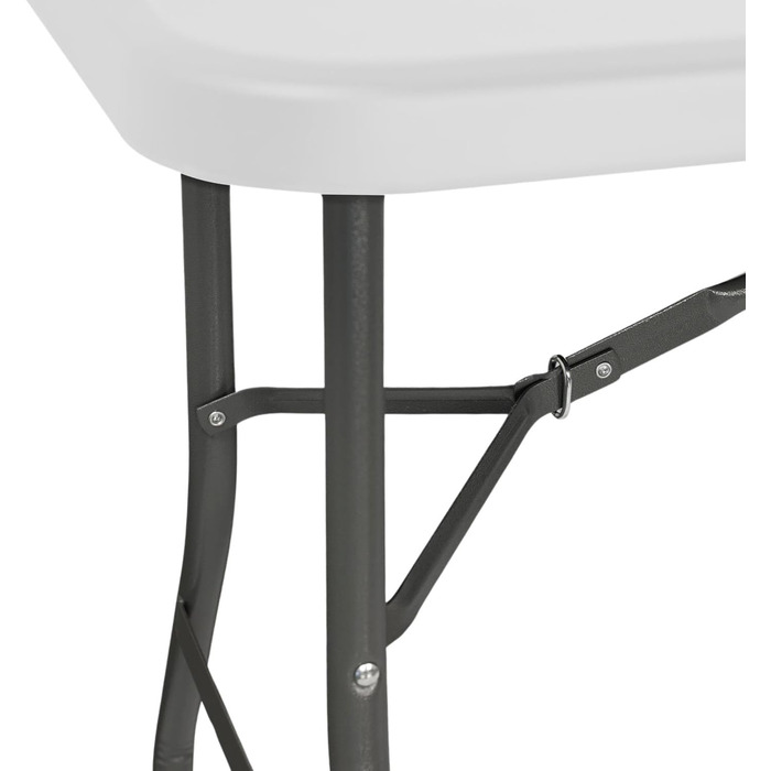 Розкладний стіл THINIA HOME прямокутний, ефект дерева, 180x74x74 см, білий