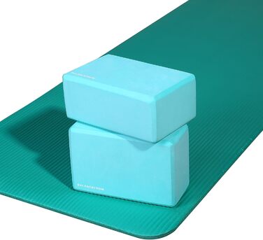 Набір з 2 високощільних йога-блоків BalanceFrom GoYoga 9x6x4 дюйми, зелений, нова версія
