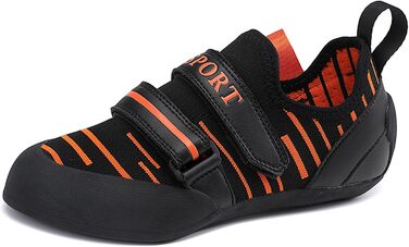 Жіночі скелелазні туфлі низького об'єму для фітнесу та спорту, професійні для боулдерингу (38 EU, Чорний Оранжевий)