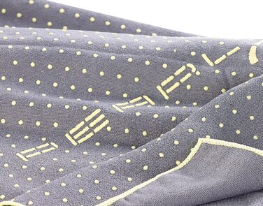 PEARL Sports Yogatuch: Рушник для йоги 2в1 з мікрофібри та підкладкою (сірий)