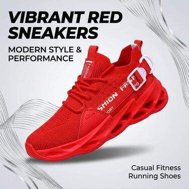 Кросівки чоловічі та жіночі спортивні для бігу та фітнесу Turnschuhe G133 Red (41 EU)