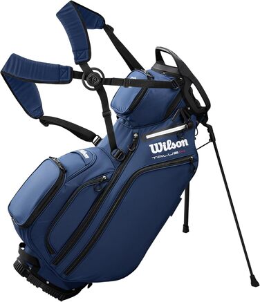 Сумка для гольфу Wilson Talus 14 з трьома ніжками (унісекс, доросла, темно-синій/білий)