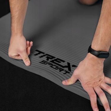 Килимок для фітнесу Trex Sport TX-029NGM 190x80x2 см, сірий