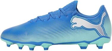 Кросівки футбольні PUMA Future 7 Play Fg/Ag, 40.5 EU, Hyperlink Blue/Mint/White