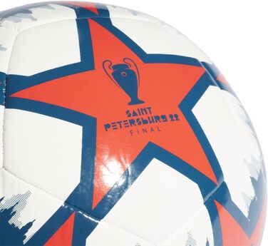 М'яч футбольний Adidas UCL Finale Club St. Petersburg, синій, розмір 5, унісекс