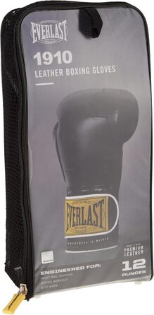 Боксерські рукавички Everlast 1910 Classic чорні 16oz, унісекс, для тренувань