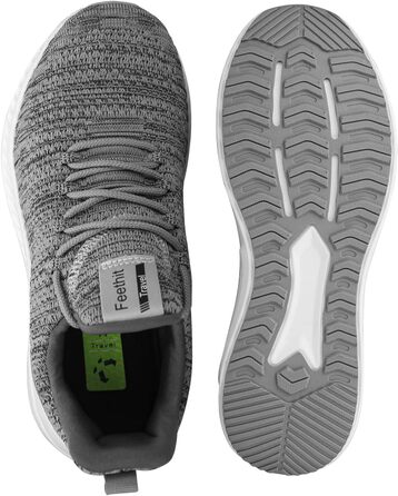 Жіночі кросівки Feethit для бігу, тренувань та прогулянок. Легкі, дихаючі, з гумовою підошвою. Білі, чорні, сірі (38 EU)