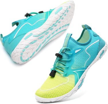 Взуття для плавання та водних видів спорту WateLves: чоловіче та жіноче, для серфінгу, дайвінгу, гімнастики, фітнесу. Розміри 40 EU. Кольори: блакитний, жовтий