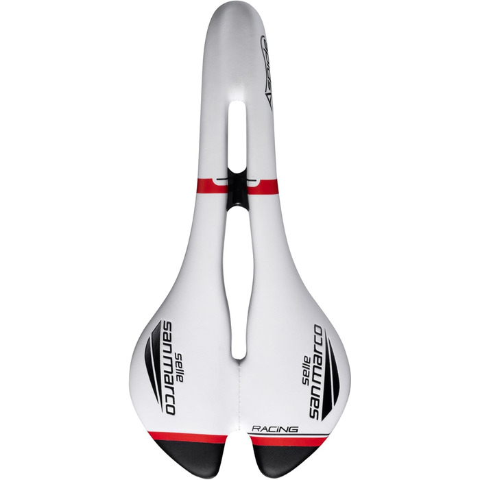 Велосипедне сідло Selle San Marco Aspide Racing для дорослих, унісекс, біле/чорне/червоне