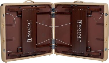 Складаний масажний стіл Master Massage Del Ray 71 см, термо-верх, бежевий (пісочний колір), мобільний