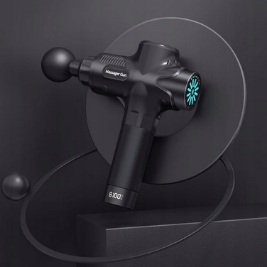 Перкусійний масажер для тіла, спини та стоп Massage Gun — набір з 12 насадок