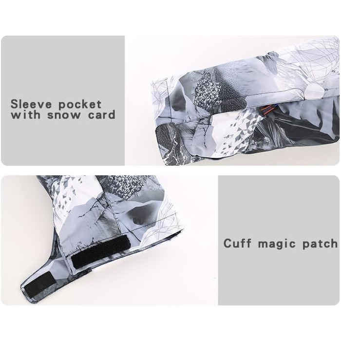 Чоловічий зимовий комбінезон для сноубордингу та катання на лижах. Водонепроникний, вітронепроникний, для туризму та альпінізму. Розмір S, колір чорний