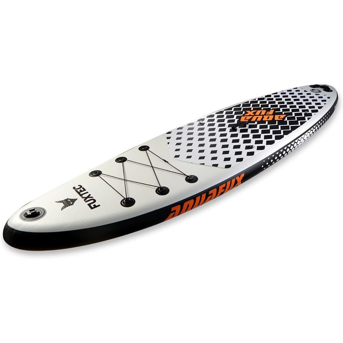 Надувна SUP-дошка Fuxtec ECO 320x81x15 см з 3 плавниками, для туризму, до 150 кг, з рюкзаком