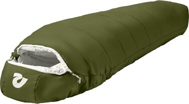 Спальний мішок Retrospec Dream 15°C, мумія, для кемпінгу, Regular (зелений)