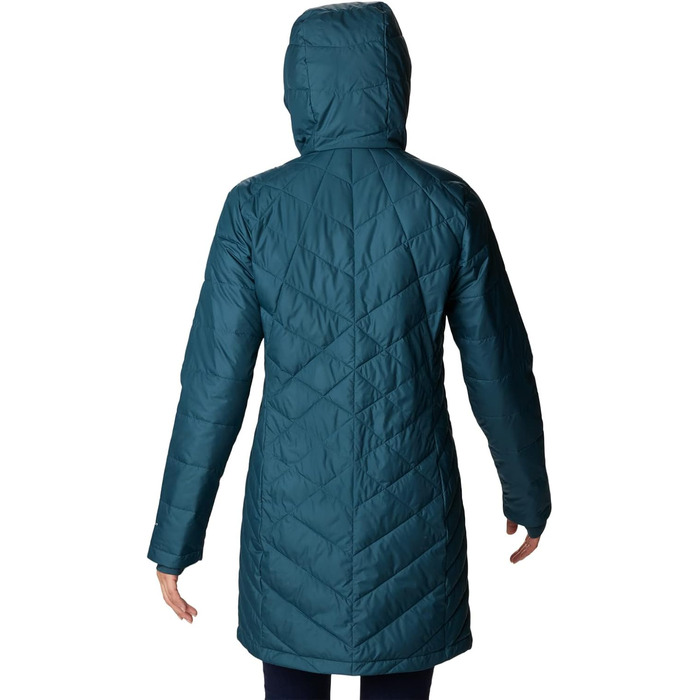 Жіноча зимова подовжена куртка з капюшоном Columbia First Generation Heavenly Long Hooded Jacket, колір Night Wave, розмір S
