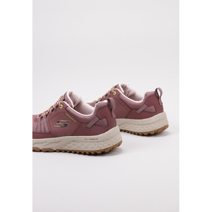 Жіночі туристичні черевики Skechers Escape Plan (35 EU, Маув, Шкіра, Сітка, Жовті акценти)