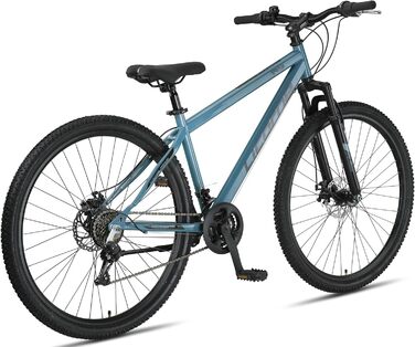 Гірський велосипед Licorne Bike Thunder Premium з дисковими гальмами, 29 дюймів, Aquamarine — для дорослих та підлітків