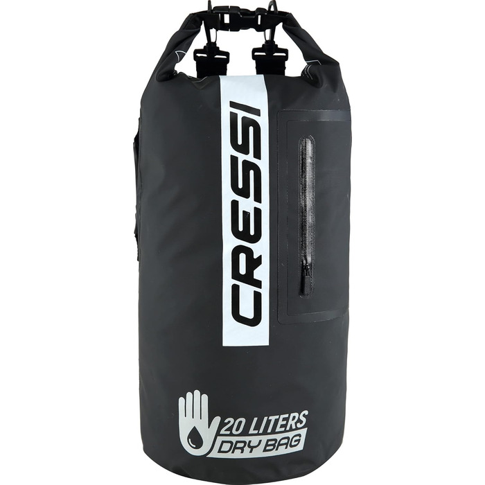 Водонепроникний мішок CRESSI Unisex Premium 20LT (20 л, чорний/чорний/двоколірний)