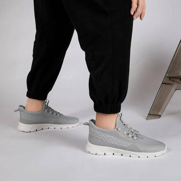 Чоловічі кросівки для бігу та фітнесу сірого кольору, розмір 40 EU