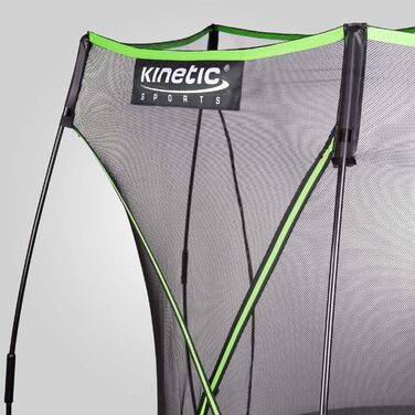 Трамплін KINETIC SPORTS 'Bungee Safety Elite' Ø 244/305/366 см - AirMAXX, для дітей та дорослих, Outdoor, зелений