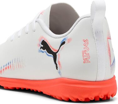 Дитячі футбольні бутси PUMA Future 8 Play TT Jr, 38.5 EU, білий/чорний/червоний (світловий ефект)