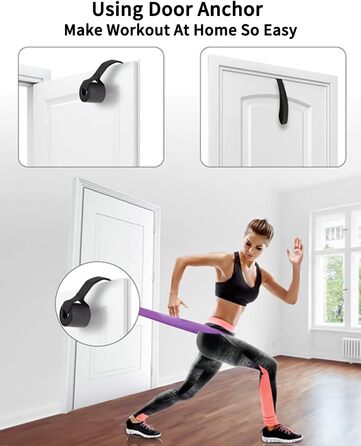 Набір еластичних стрічок FAOKZE для фітнесу, йоги та силових тренувань (5 шт. різних кольорів)