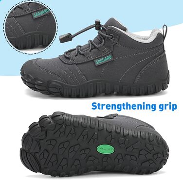 Дитячі шкарпетки-мокасини Saguaro для ходьби та подорожей, дихаючі, неслизькі, легкі, розмір 26-36 (32 EU), сірий New