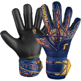 Воротарські рукавички Reusch Attrakt Gold X, унісекс, розмір 10, синьо-золотисто-чорні