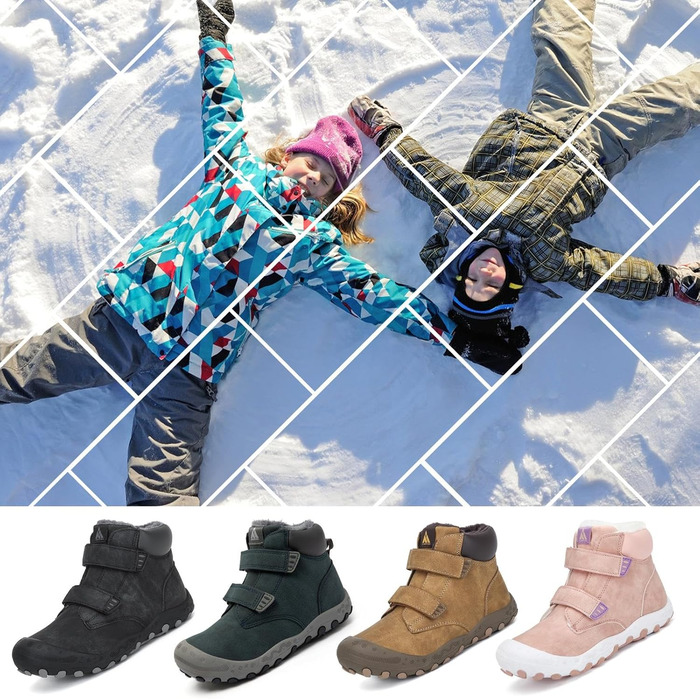 Дитячі зимові черевики Mishansha: теплі, з підкладкою, для дівчаток та хлопчиків, розмір 24-38, темно-коричневі