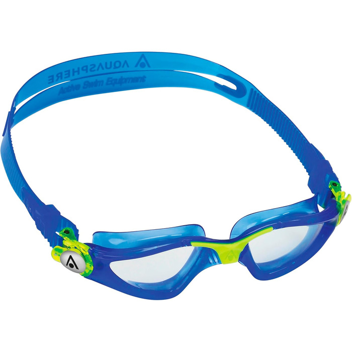 Дитячі плавальні окуляри Aquasphere Kayenne JR з UV-захистом, силіконовим ущільненням, антифогом та захистом від протікання, для хлопчиків і дівчаток від 6 років, жовто-сині, універсальний розмір