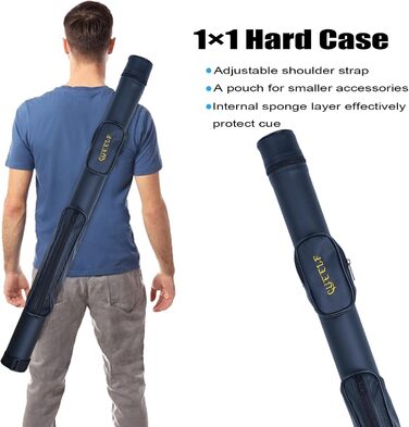 Більярдний кий CUEELF Spider Profi: якісний кий з чохлом, 21 oz, жовтий