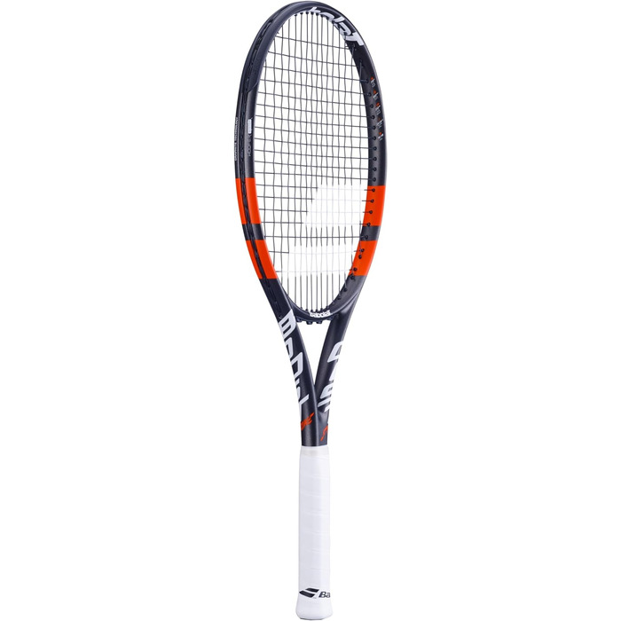 Тенісна ракетка Babolat Boost Strike для дорослих, натягнута, розмір ручки 2, червоно-чорно-біла, 2024