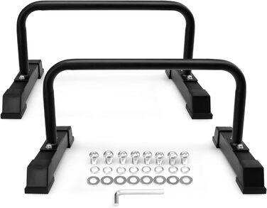 Паралелепи Yes4All для віджимань та витягувань, сталеві ручки з деревом, обладнання для калістеніки, фітнес, тренування з власною вагою