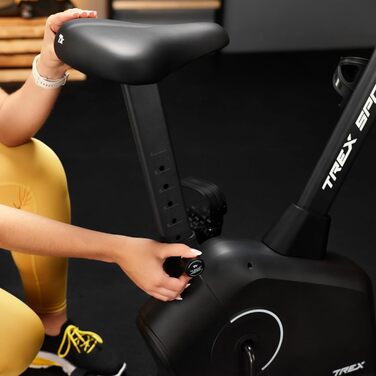 Тренажер веломагнітний T Rex Sport TX-380MB Rigon: для дому, LCD-дисплей, пульсометр, 8 рівнів, до 120 кг, чорний