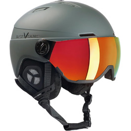 Шолом гірськолижний Black Crevice Calgary з візором, Gun mat/Silver, S/M (54-57 см)