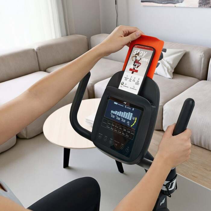 Горизонтальний велотренажер Hop-Sport HS-5000L Ranker чорно-золотистий