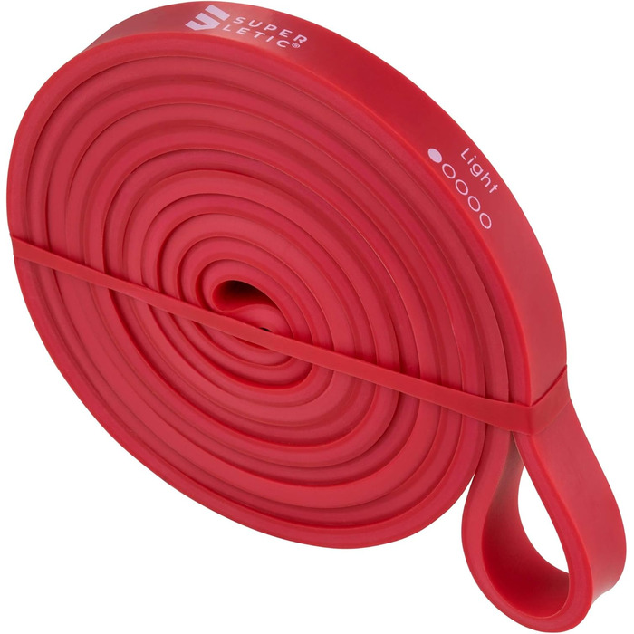 SUPERLETIC Powerbands – фітнес-резинки для тренувань, 5 рівнів опору, для підтягувань, силових і функціональних вправ, з посібником