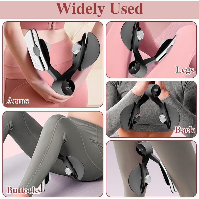 Тренування тазового дна Oberschenkel: пристрій для тренування м'язів стегон, тазу та ніг для дому, чорний