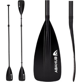 Весло для SUP і каяка Abahub 4-в-1, карбонове, регульоване, легке, чорне/синє/зелене/сіре/помаранчеве/червоне, пластикове лопато