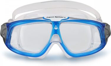 Окуляри для плавання Aquasphere Seal: чоловічі та жіночі, з UV-захистом, силіконовою ущільненням, антифог та анти-протіканням, блакитні/прозорі лінзи