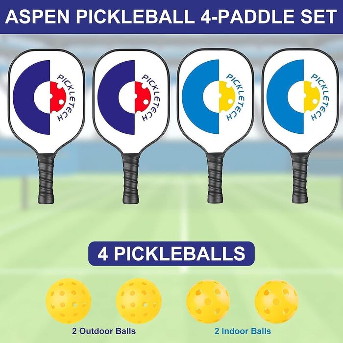 PickleTech PRO Набір для піклболу - професійний комплект з міцною сталевою рамою та PEHD сіткою