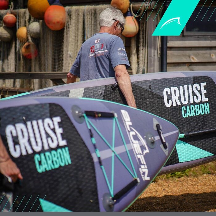 Надувна SUP-дошка Bluefin Cruise 6” з веслом з фібергласу, комплект для каяка, повний набір аксесуарів, гарантія 5 років, різні розміри: для дітей, 10’8, 12’, 15’