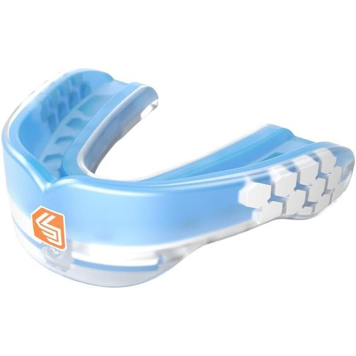 Капа Shock Doctor Gel Max для підлітків та дорослих, універсальна, синя (прозора), захисна для спорту