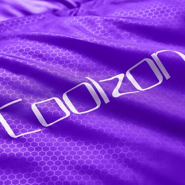 Спальний мішок Coolzon для кемпінгу та відпочинку на природі, 3-4 сезони, дорослий, компактний, фіолетовий
