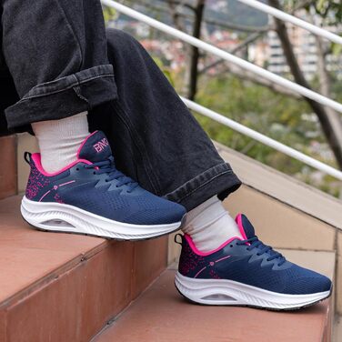 Жіночі трекінгові черевики MAFEKE з широкою передньою частиною для плоскостопості, підтримкою склепіння стопи, ортопедичні, широкі, спортивні, для тенісу, бігу, кросівки для жінок, розмір 39-45 (39.5 EU Широкі, Roseblue)